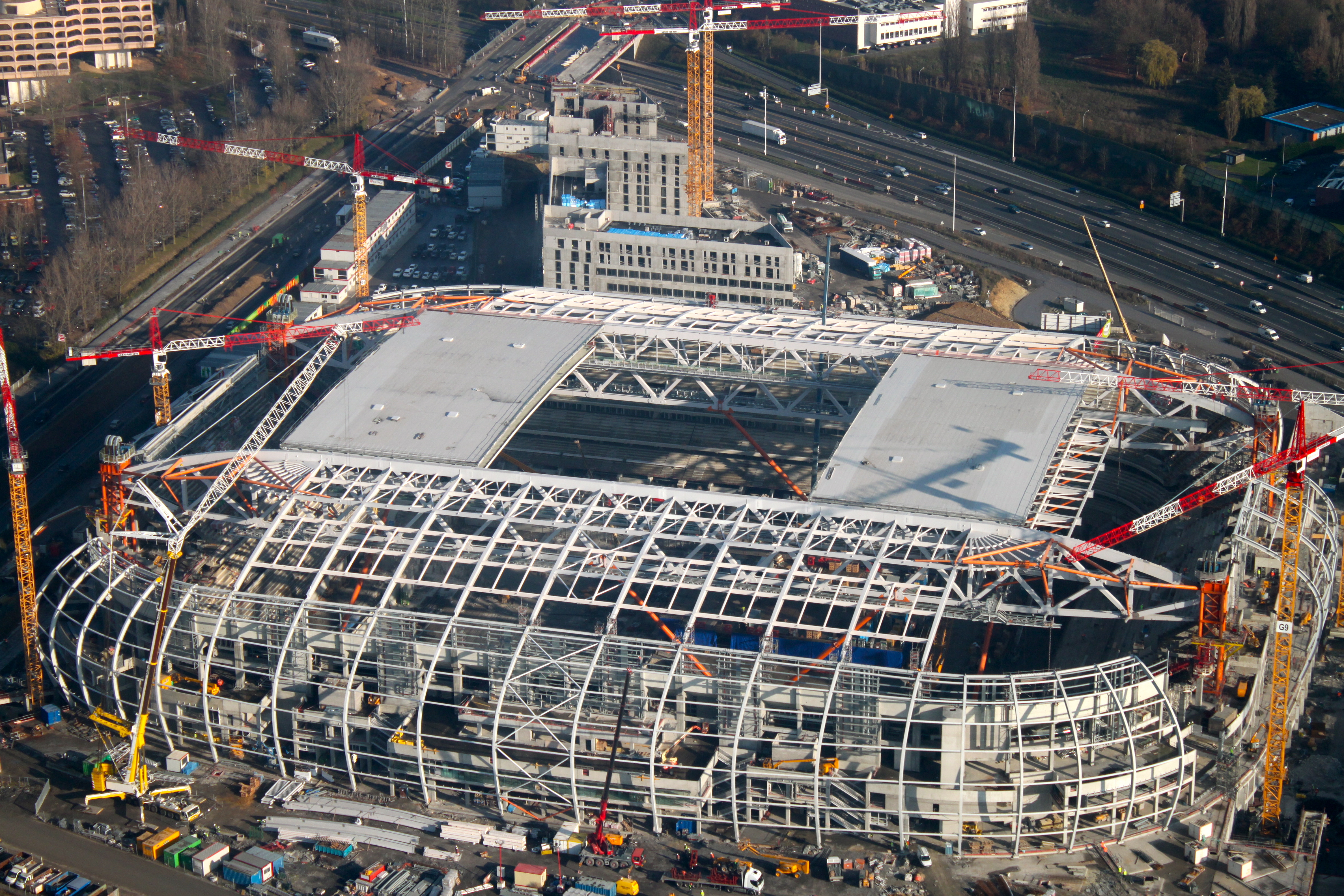 10 ANS : Levée de la toiture du Stade Pierre Mauroy
