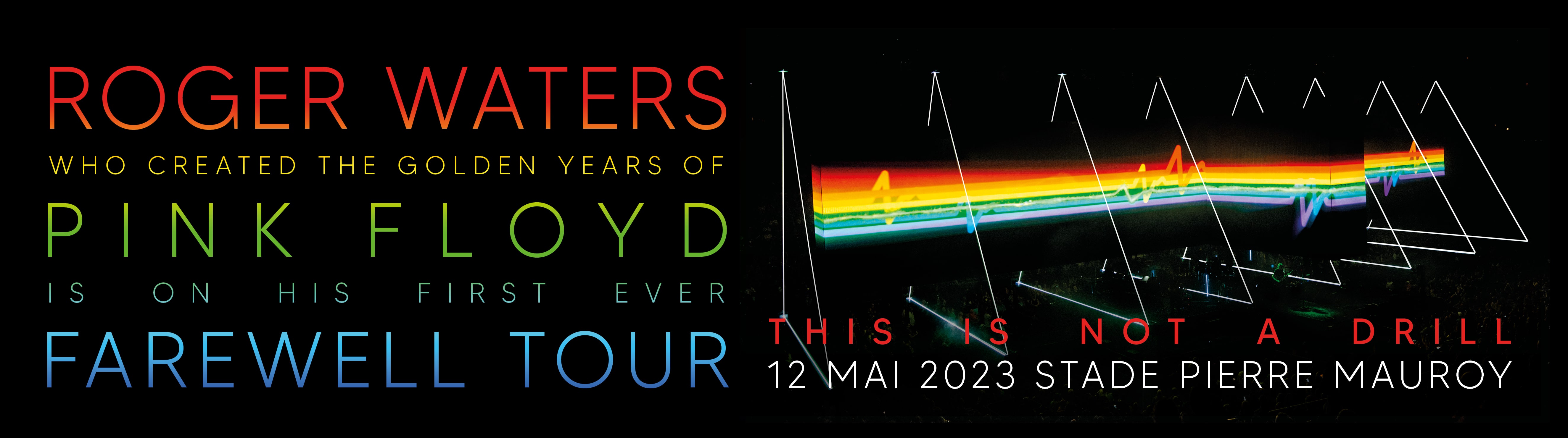 ROGER WATERS dans l&#039;Arena du Stade Pierre-Mauroy le 12 mai 2023