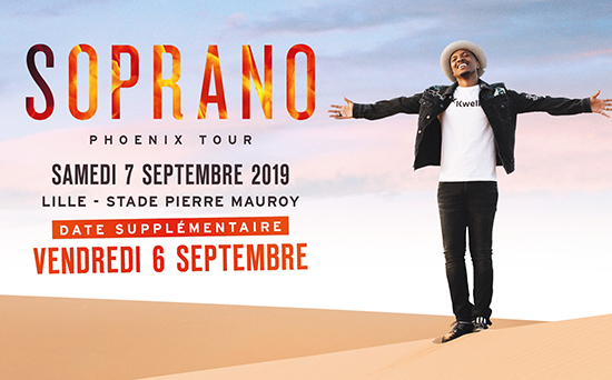 Soprano annonce une nouvelle date au Stade !