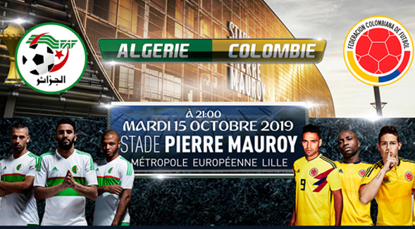 L&#039;Algérie et la Colombie s&#039;affronteront au Stade !